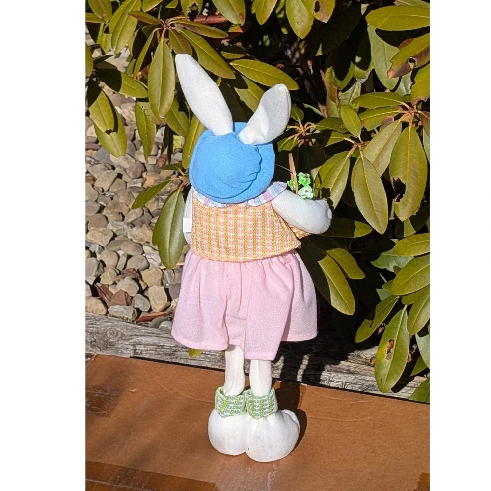 Set of 4 Easter Bunny Dolls‎ Cottagecore Farmhouse Spring Decor Rabbits Shelfsit